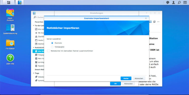 synology note station replacement for evernote