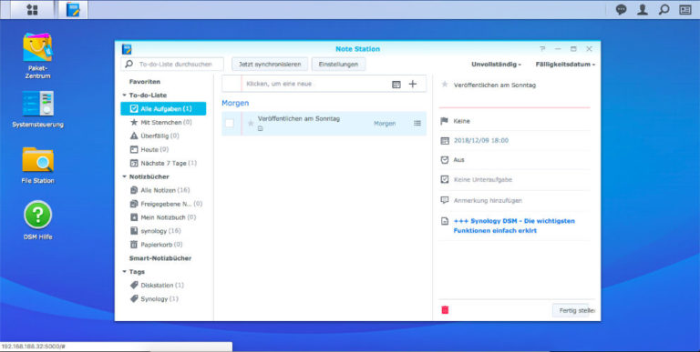 synology note station replacement for evernote