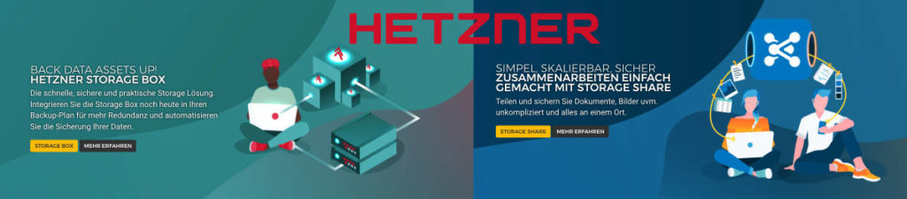 Hetzner Storage Box und Hetzner Storage Share powered by Nextcloud